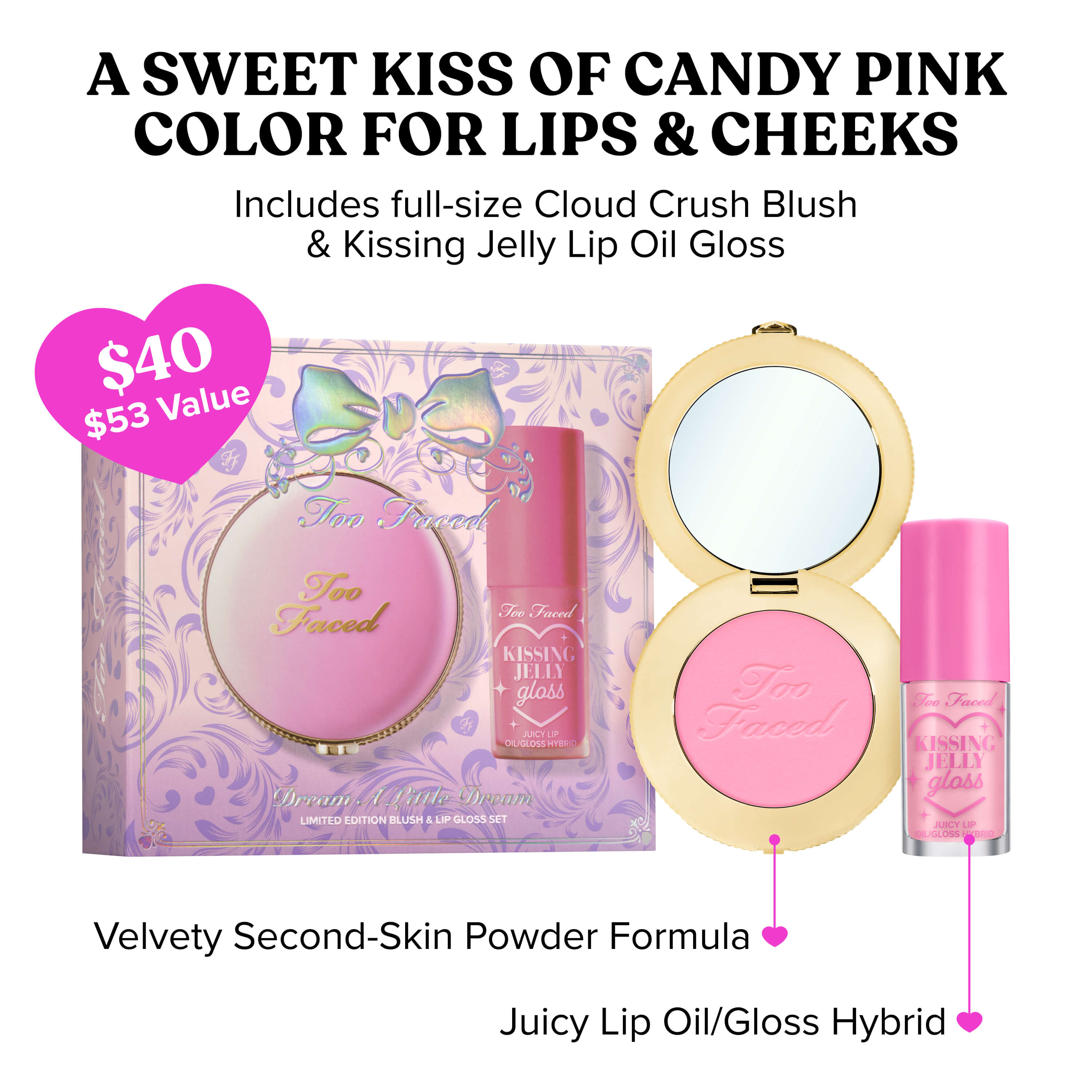 Dream A Little Dream: Blush & Lip Gloss Set